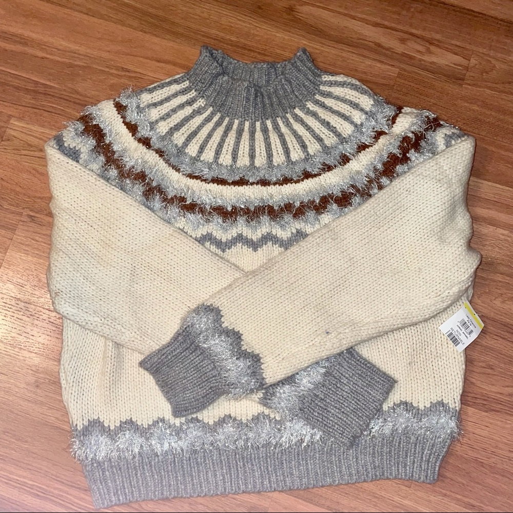 Lou & Grey Fair Isle Gorgeous Sweater Oversized Size X Large - Picture 7 of 16